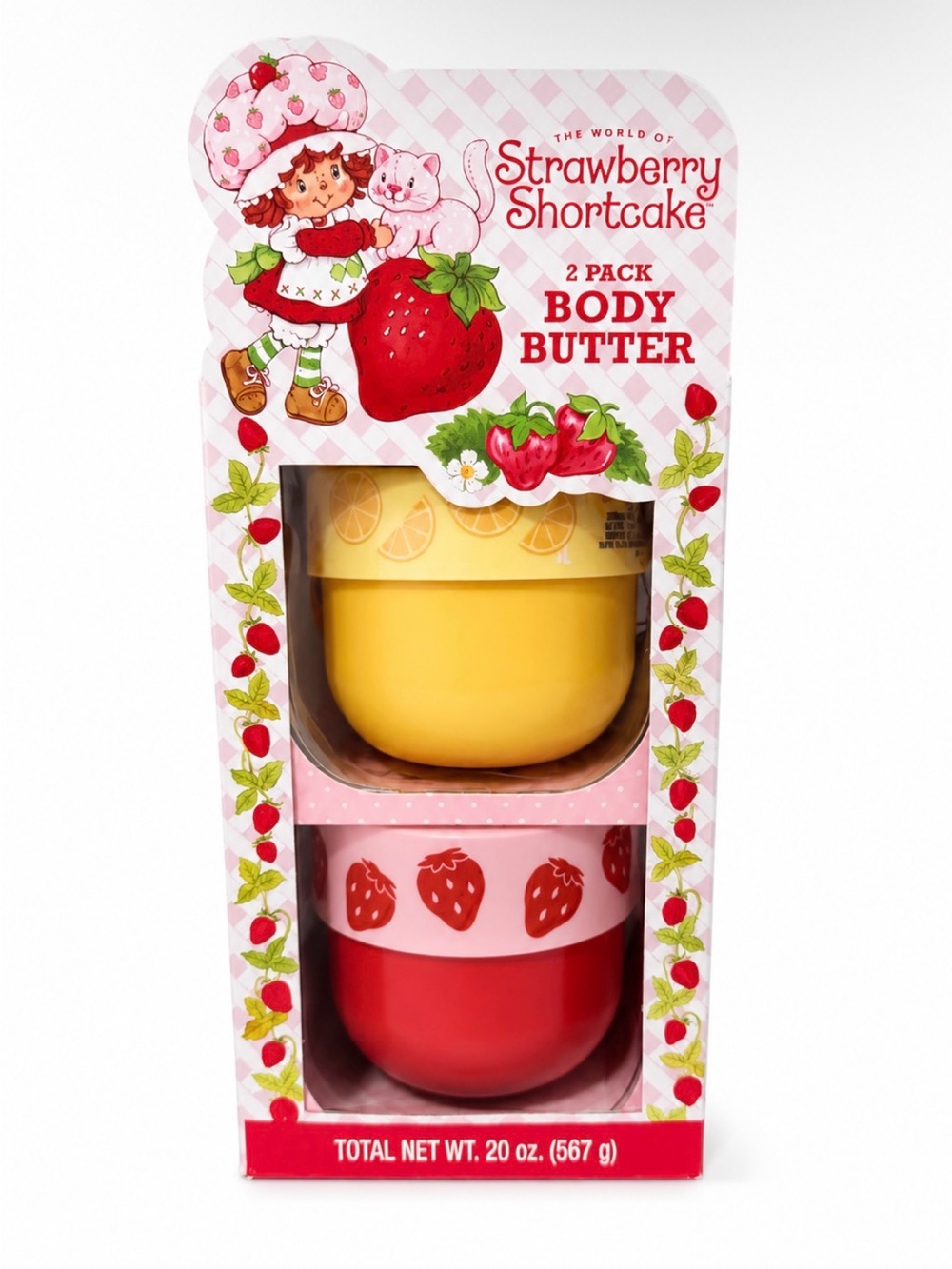 The World of Strawberry Shortcake 2-Pack Body Butter Set - LARGE TUBS